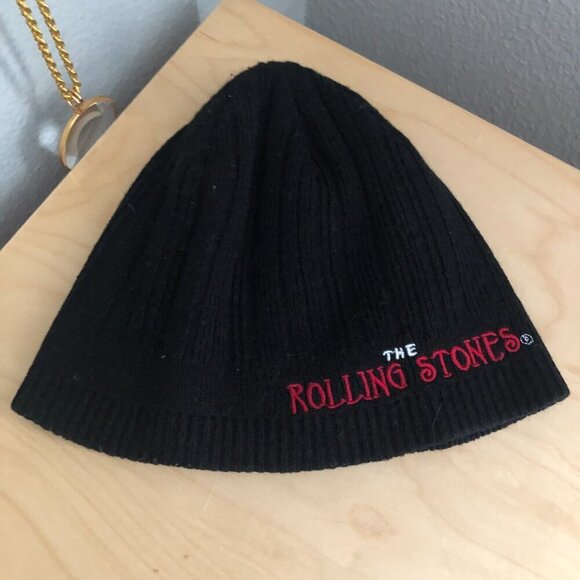 BC Ethic The Rolling Stones Embroidered Ribbed Beanie - Picture 1 of 5
